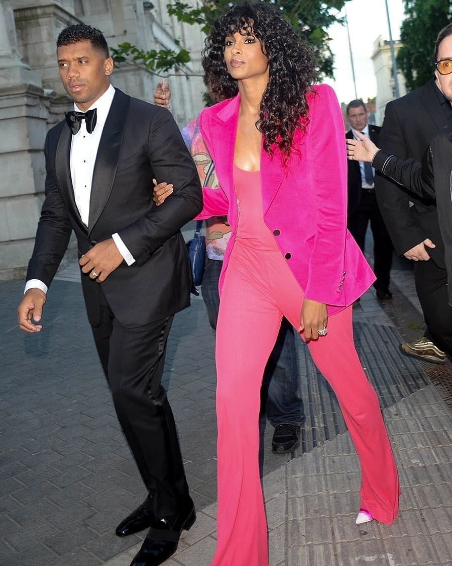 thewilsonsdaily's tweet photo. Ciara and Russell arriving at the  V&amp;A Summer Party. https://t.co/ZaG774Tc5T