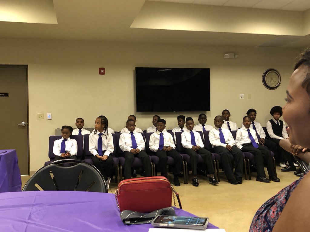 Recognizing our members in our #mentoringprogram at our End of the Year Ceremony.  100% moved up to the next grade, 100% graduated from high school and on to college. 60% maintained honor roll. #MentoringWorks
