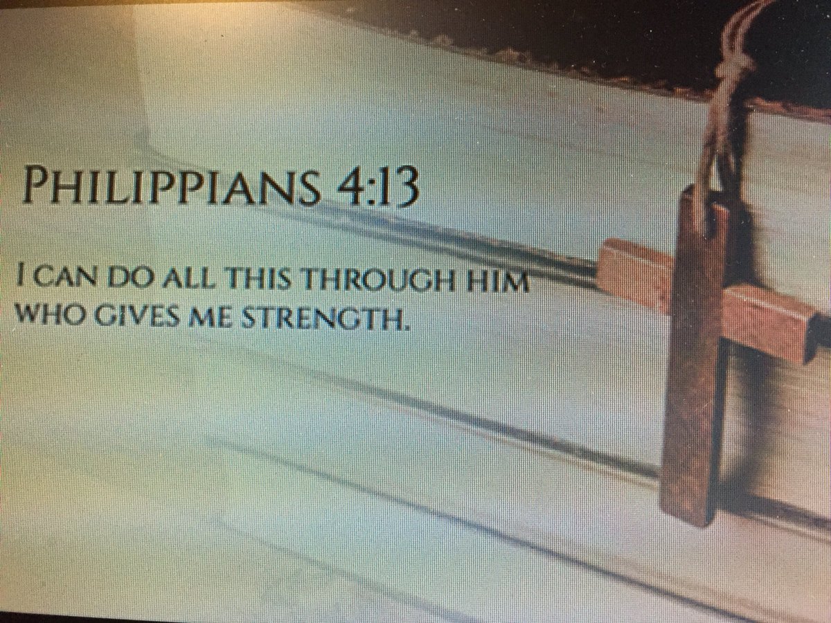 RitaMcDougald6's tweet photo. I can do all things through Him who gives me strength.
-Philippians 4:13 https://t.co/Jlj42AiB4E