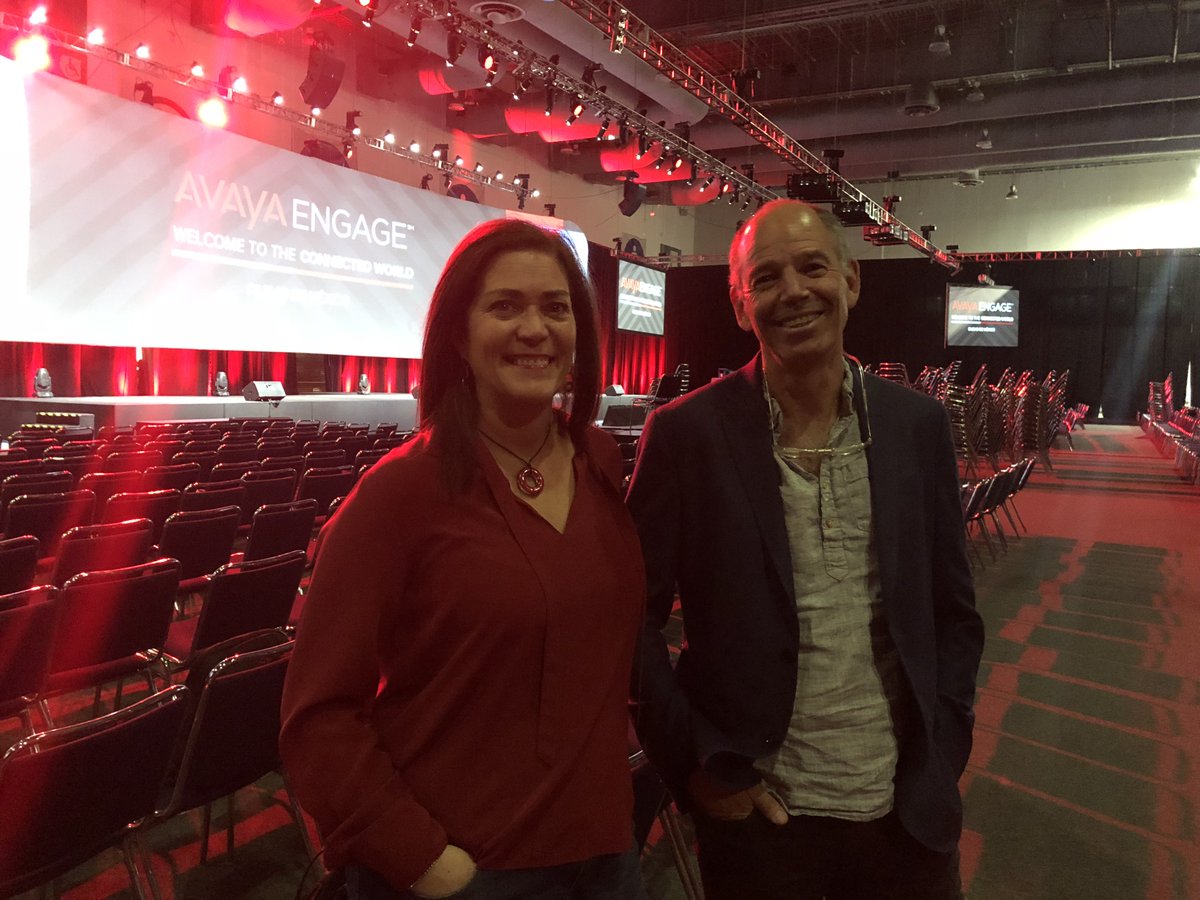 .<a href="/marcrandolph/"></a> &amp; <a href="/beckycarr3018/">Becky Carr</a> are excited for the start of #AvayaEngage tomorrow. We'll be streaming the keynotes live on our Facebook page. expi.co/01mX7Z #Avaya