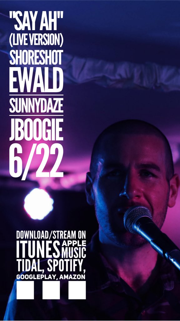 ShoreShot's tweet image. 2 more days "#SayAh" #liveVersion #shoreShot @mynameisEWald @joanna_caruso #Sunnydaze on #itunes #applemusic #spotify #tidal #googlePlay #amazon #getSome