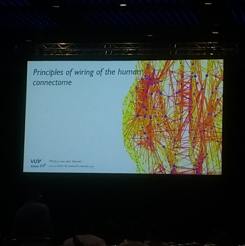 Last day of #OHBM2018, but the talks remain exciting. Looking forward to this keynote by Martijn van den Heuvel!