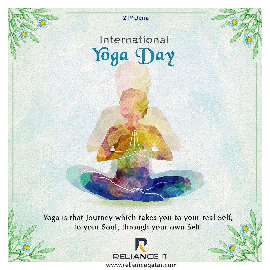 relianceqatar1's tweet photo. ‘Yoga means addition, the addition of energy,
Strength and beauty to body, mind, and soul...’
#InternationalYogaDay2018 #YogaDay #RelianceQatar https://t.co/he2BSMtrPP