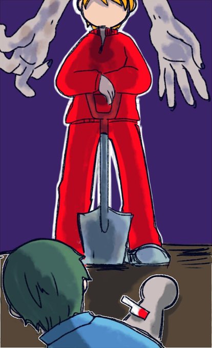 埋め部のファンアートです ねたばれ
あと一枚目再掲 