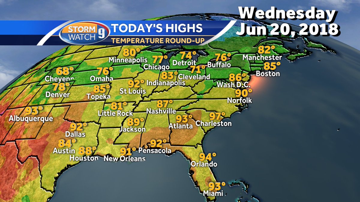 Josh Judge On Twitter Today S Highs From Around Much Of