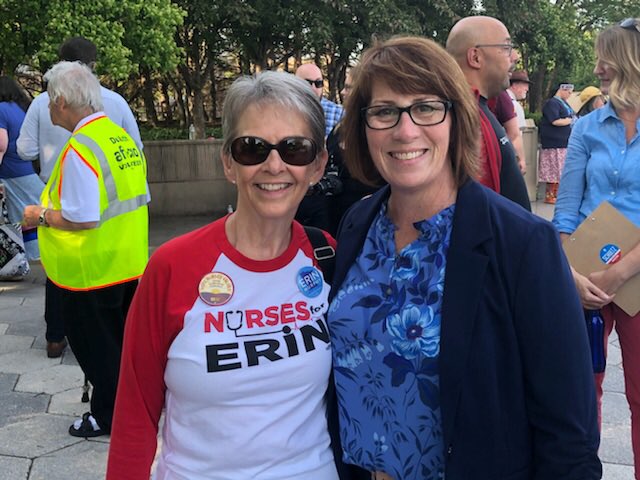 MaryKirsling's tweet photo. #BlueWaveDFLwith Erin Murphy at Duluth DFL. Erin, as usual, knocked it out of the park! The crowd was really receptive. Off their feet which is saying a lot for Duluthians https://t.co/kijt6iMxyj