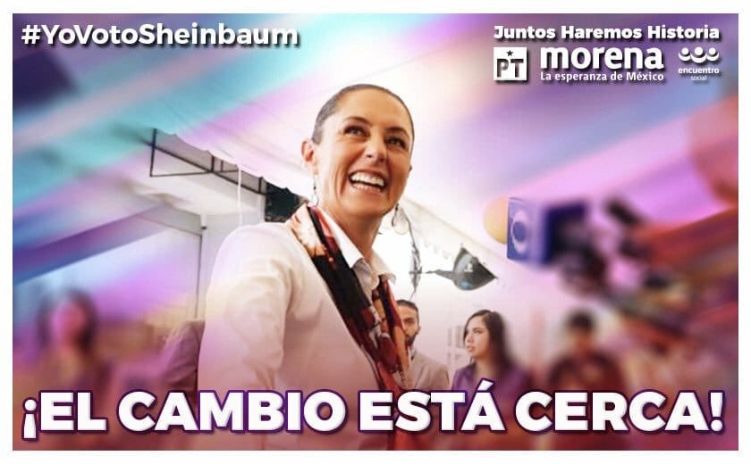 faustocarbajal's tweet photo. Yo voto parejo por @morenaestatalDF Nuestra próxima jefa de gobierno será @Claudiashein la apoyamos todos en #Iztapalapa y nuestra próxima alcaldesa es @ClaraBrugadaM vamos contigo! @AlfredoHRaigosa @Mesi_Mov #JuntosHaremosHistoria #YoVotoSheinbaum #DebateChilango https://t.co/FfaGwNCc3M