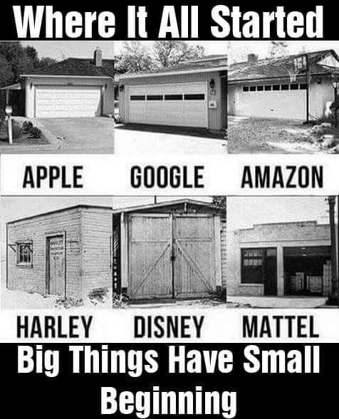 Big Things Have Small Beginning.
