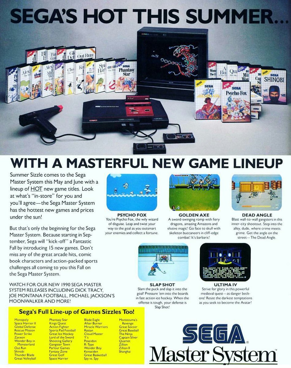 b6gaming's tweet photo. #hot #gaming #summer 
What was your favorite #sega #MasterSystem game?

#retrogaming #RetroGames #b6gaming #alexkidd https://t.co/IZpSiRxgDc