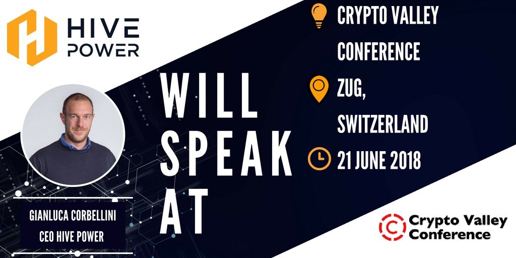 hive_power's tweet photo. Today we will be at the @thecryptovalley conference in #Zug where our CEO @gianlucacorbe will present the Hive Power project! ⚡️🔌💡 The #Cryptovalleyconference is the first #blockchain conference driving progress through academic excellence 💯 https://t.co/vWDD4uqocs https://t.co/xg6hWbhYQb