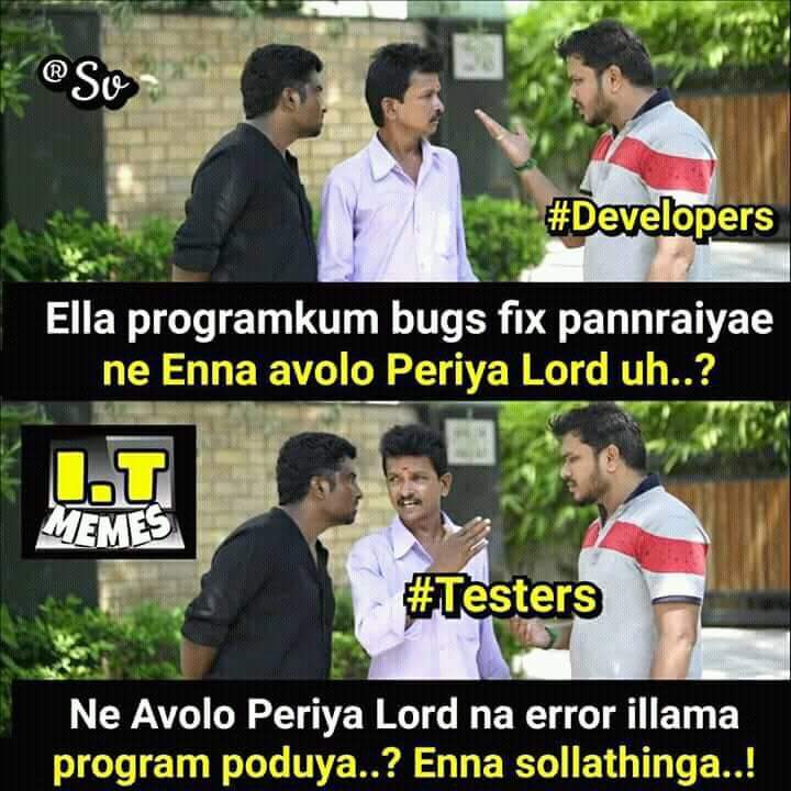mohanrrajj's tweet image. #TesterVSdeveloper 😁😁 #BijiliRamesh 💥💥