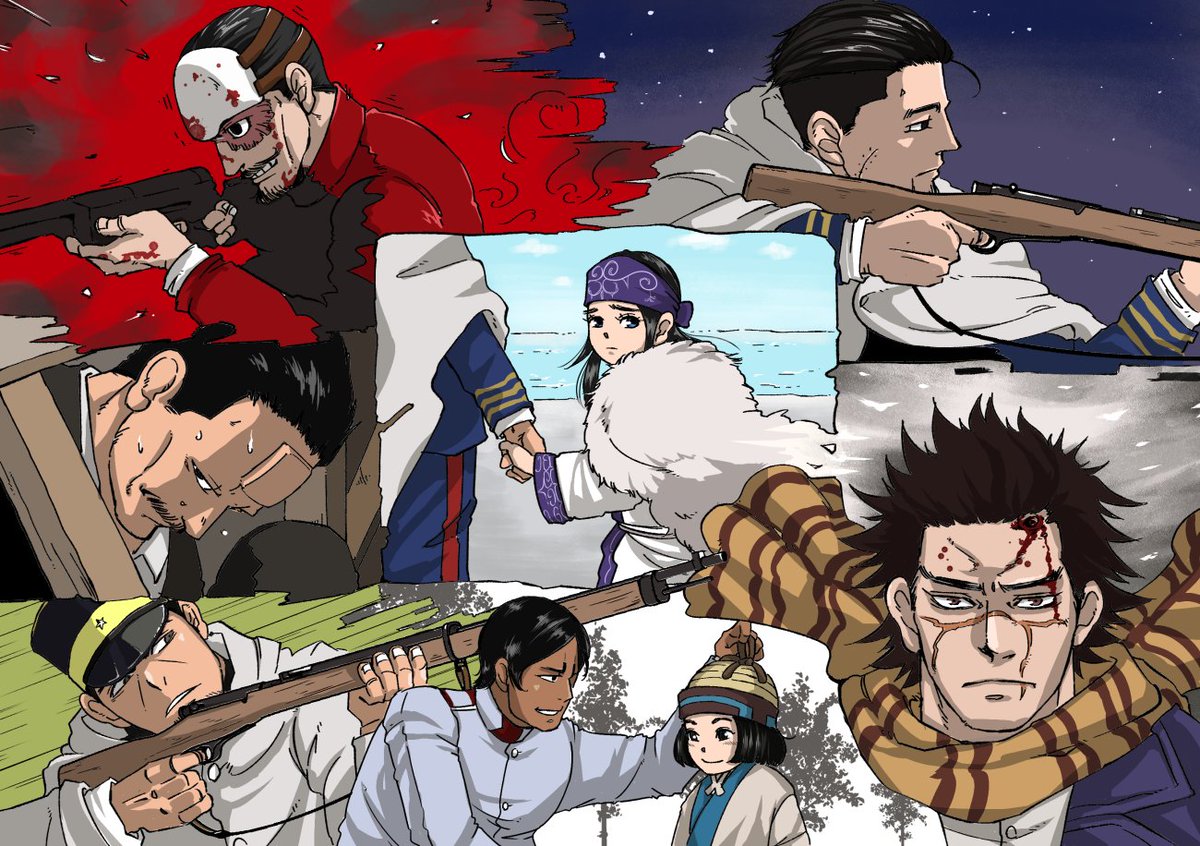 マカロン A Twitteren ゴールデンカムイ14巻感想イラストです 絵の上に文字書いちゃおうかと思ったけど止めた エノノカちゃんの配色分らんですね ぐぐったけどアイヌさんの写真モノクロですねｗ