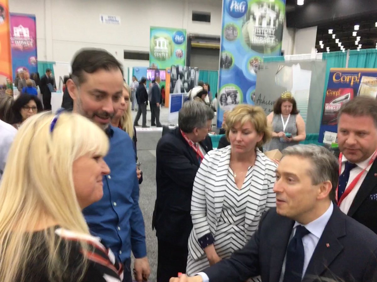 CEOVazquez's tweet photo. Thank you @CanadaTrade Minister @FP_Champagne and MP @KarenLudwigMP for your leadership and our time with @WEConnection member @Intel @meganstowe and #ClayAtkins and @WBENCLive #PamEason to discuss #InclusiveTrade #BuyWomenOwned at #WBENCConf with #BWIT #BWITDetroit #GoForGlobal https://t.co/NK0J8oPbAh