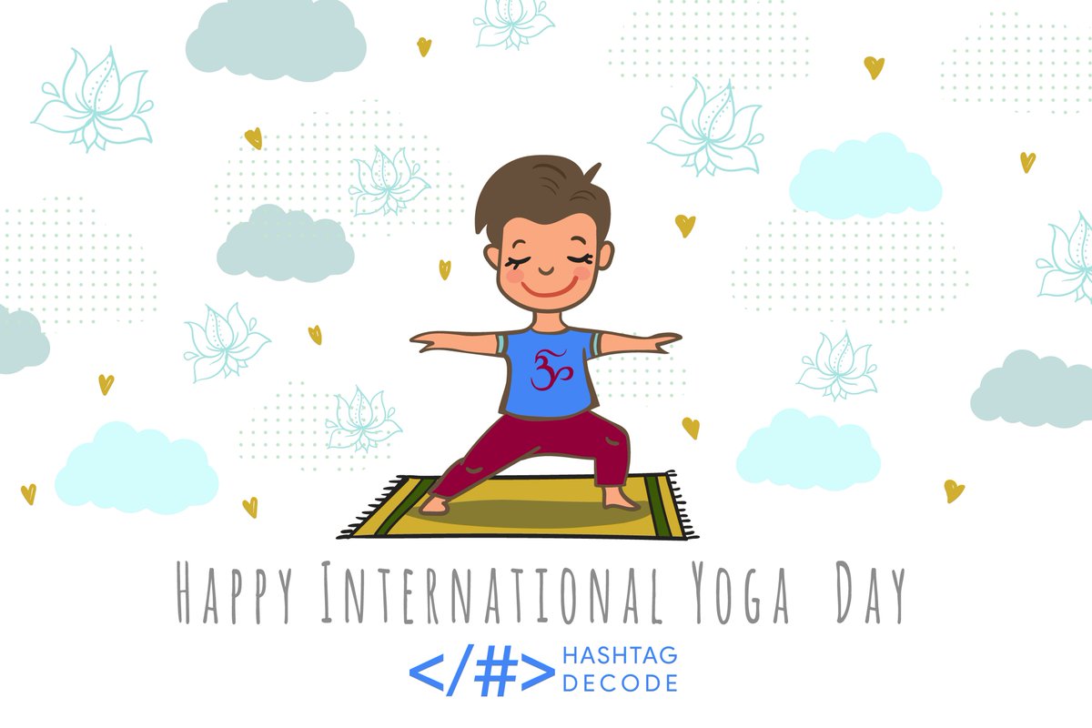 HashtagDecode's tweet photo. "Yoga is not about touching your toes. It’s about unlocking your ideas about what You want, Where you think, you can go, And how will you achieve when you get there."

Happy International Yoga Day!

#InternationalYogaDay #HashtagDecode #BeTheChange 
https://t.co/ApXgw9J9HO https://t.co/HsVOrv5Ako