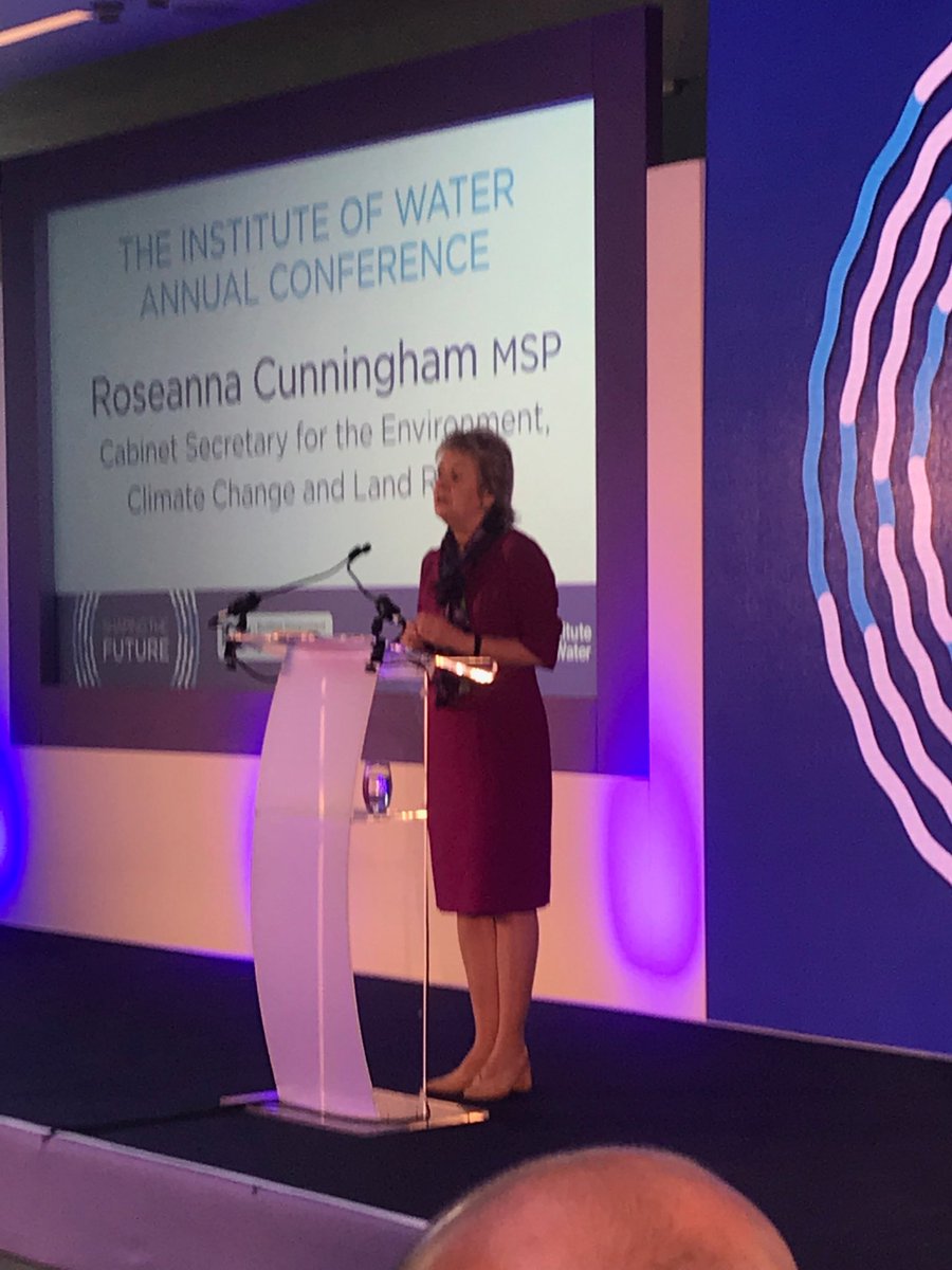 Conference officially opened by ⁦@strathearnrose⁩ ⁦@scotgov⁩ #iwater #IOW2018 #water
