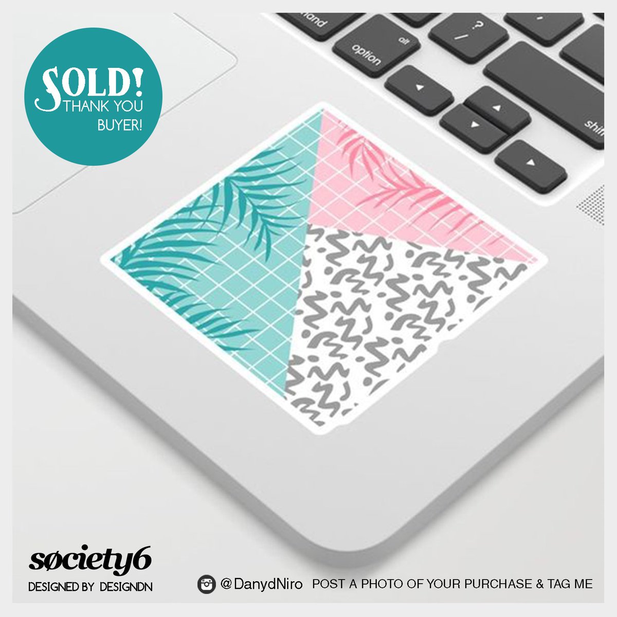 DanydNiro's tweet photo. "Malibu" Stickers Sold! Thank you buyer ❤️ order your here 👉https://t.co/rqEyEuYPG5 #stickers #stickersmania #summer #society6 #giftideas #thankyou #designdn https://t.co/omWRapWXTh