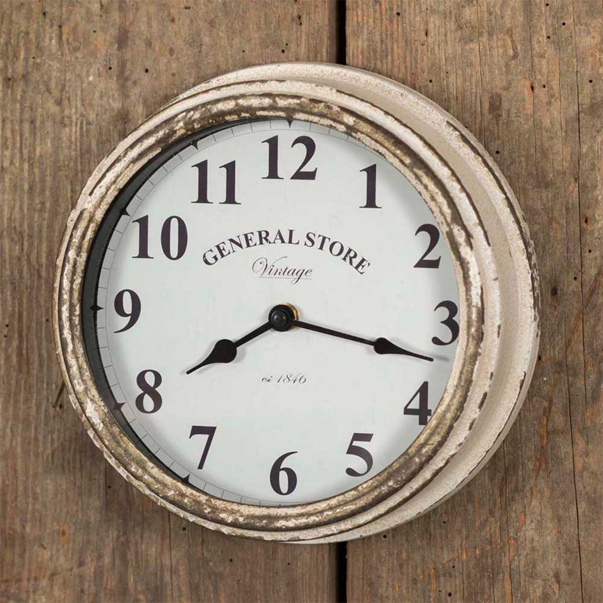 MelissaEvansAd1's tweet photo. I just love this #VINTAGE STYLE #GENERAL_STORE WALL #CLOCK $37.00
#distressed finish, that would be wonderful in any decor to lend #farmhouse flair, &amp; a lovely way to note the passing of the hours. https://t.co/TYCt7AgHCY  #LIKE #PleaseRT #Rustic #Walldecor #SmallBusiness https://t.co/gcfpaMVpD1