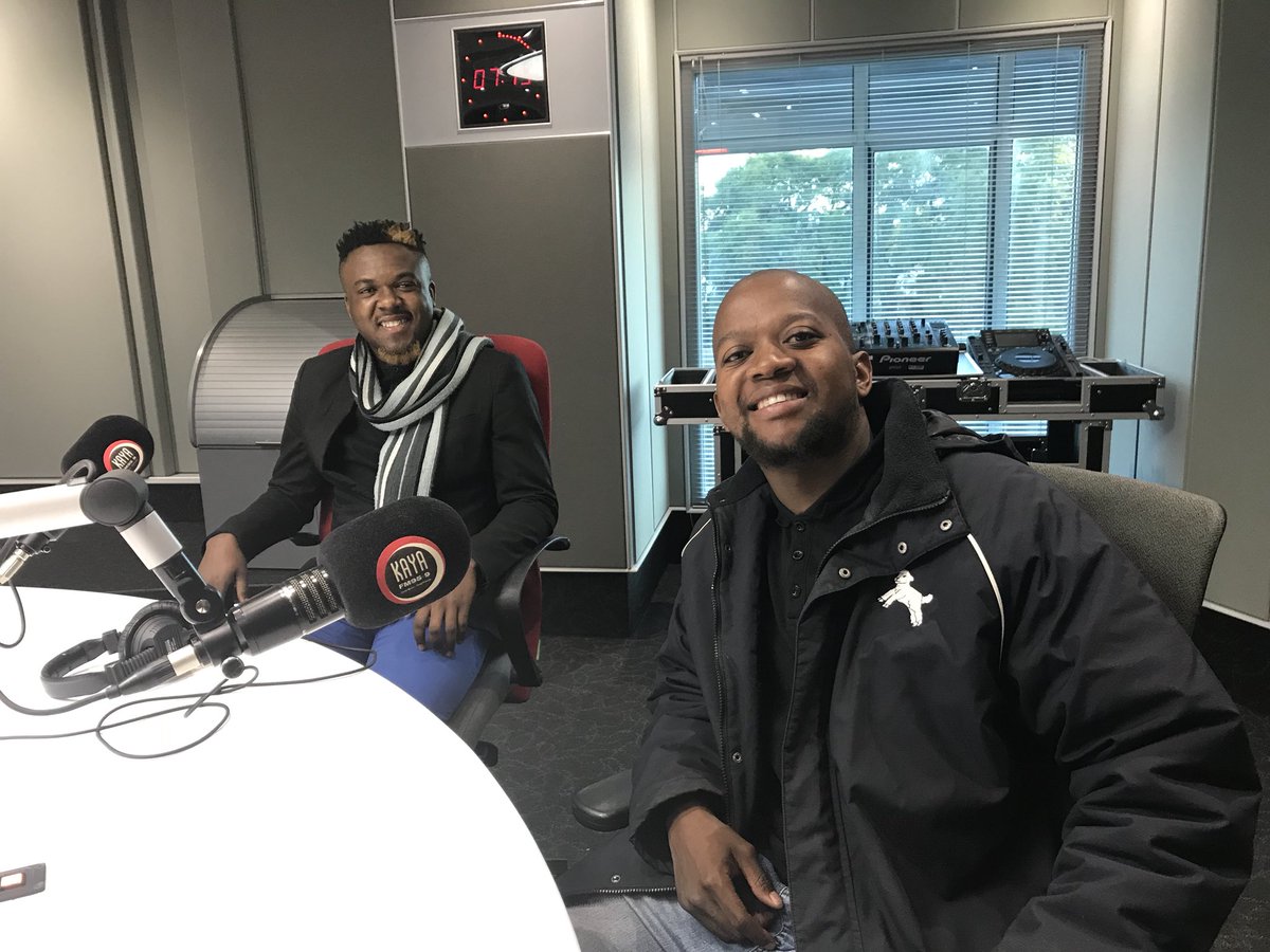 KayaOnAir's tweet image. [ON AIR] 2 young people, Ike Mogane and Ngwato Marutlulle, benefitted from an initiative called Harambee join @davidosullie in studio to talk about their experiences on with the program #BreakfastWithDavid #16Conversations