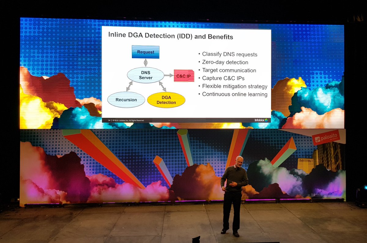 LouiseRadoor's tweet photo. Protecting from the unknown unknowns - is that really possible? Terence Grey, Senior Systems Engineer @Infoblox tells us how @PaloAltoNtwks #CSSAUS in Melbourne. https://t.co/Kz8m99akes