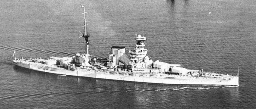 A picture of the old HMS Queen Elizabeth launched in 1913.