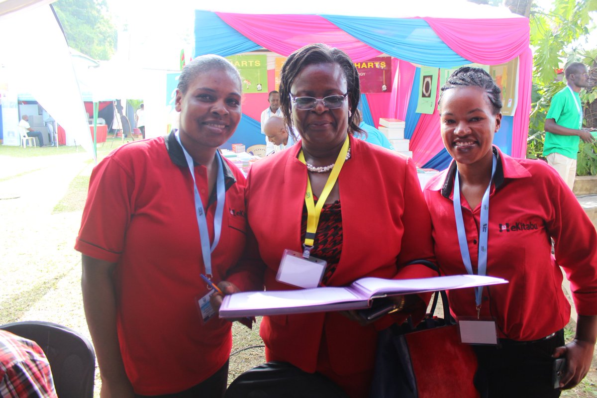 ekitabu's tweet photo. Rosemary Barasa Jomo Kenyatta Fdn Managing Director signing a guest book at eKitabu stand during the ongoing #KESSHA AGM at Wild Waters Mombasa County.
eKitabu delivers accessible digital content for quality education.
https://t.co/acJSI1c3mn https://t.co/c0oCDBi3RL