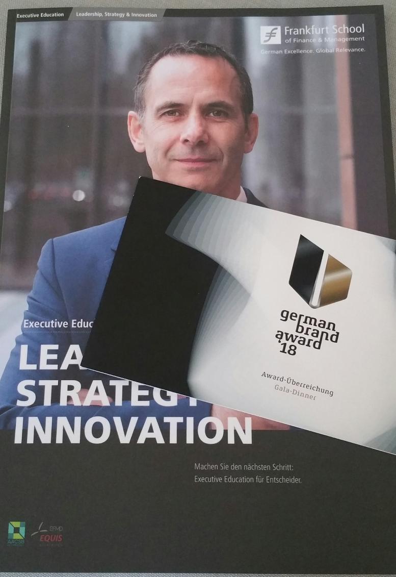 Auf dem Weg nach Berlin zur #GermanBrandAward18 @germanbrands Verleihung - könnte ein erfolgreicher Tag für @FrankfurtSchool #executiveeducation werden.