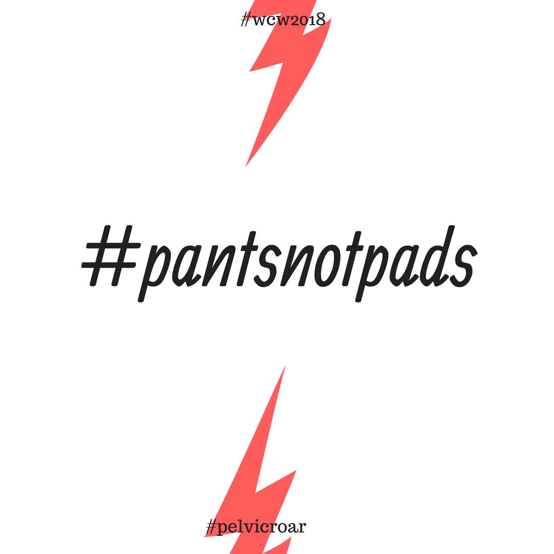 pelvicroar's tweet photo. Twitter chat tonight on any issues raised from WCW18! Ask questions....get involved.... 8-9pm
#WCW18 #PantsNotPads
@kegel8 @CuriousPR https://t.co/4Dy4HpkI0S