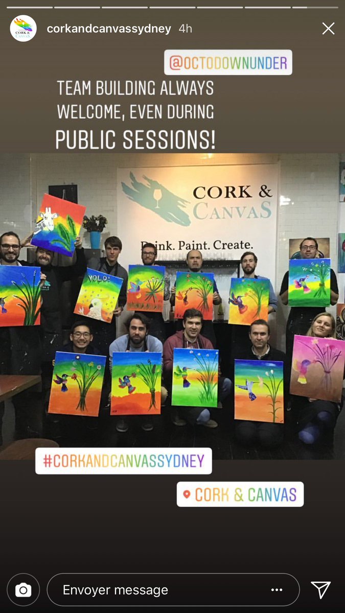 OCTODownUnder's tweet photo. Picasso, Monet, and... @OCTODownUnder 🎨👨‍🎨
The team brought out the artists in them last night @corkandcanvasau.
Thank you all for a great artistic night https://t.co/LcKK99diYI