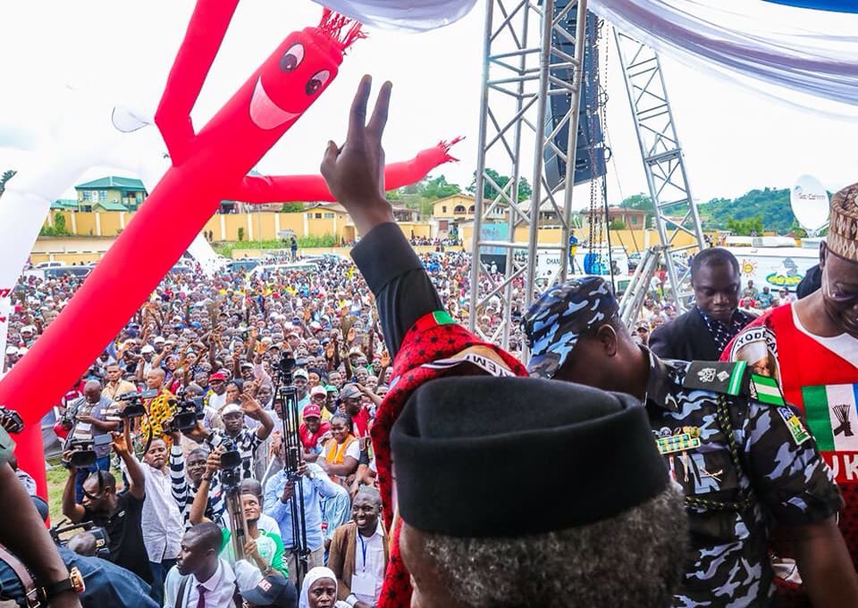 Pictures from <a href="/EkitiAPC/">Ekiti State APC</a> rally.
@JKF2018 
<a href="/VoteFayemi/">Kayode Fayemi 2018</a>
