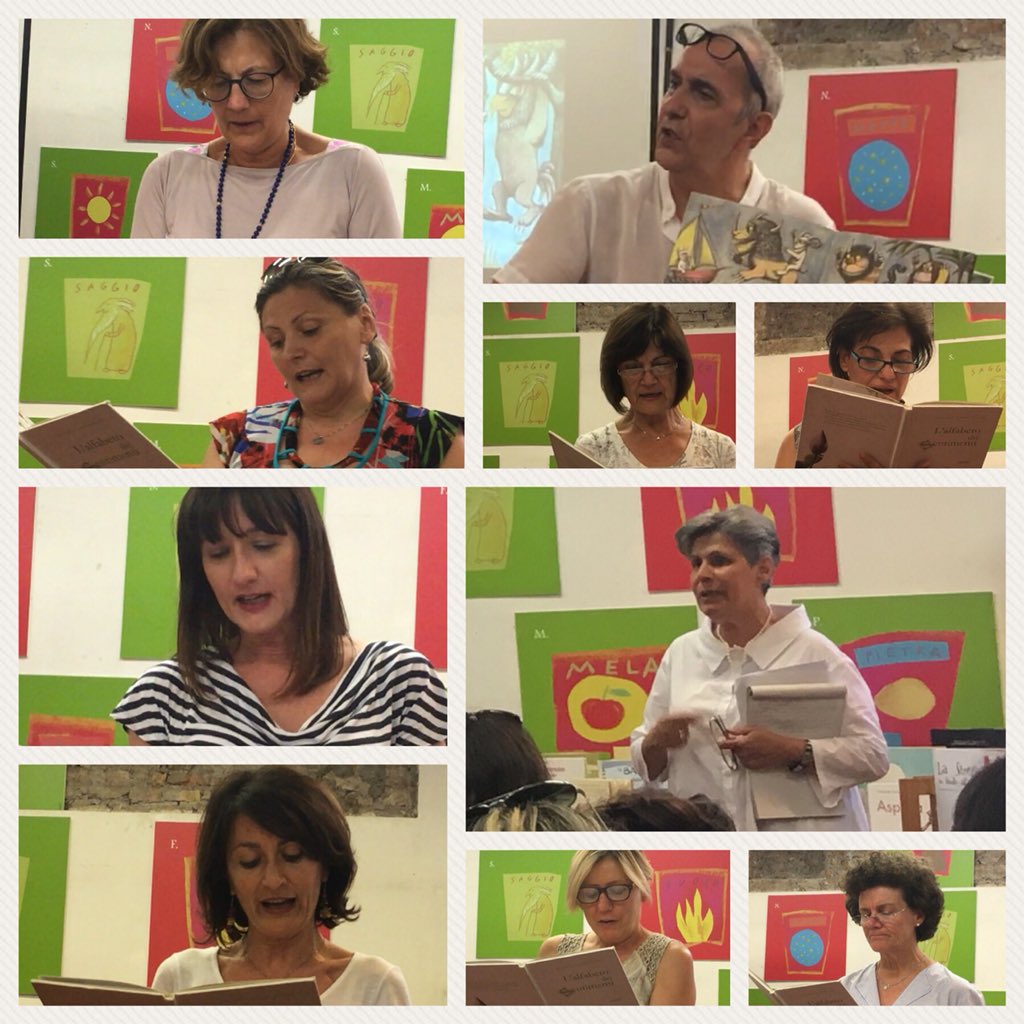 #AtelierCreativo #PNSD 
Le nostre docenti in formazione: alla scoperta dell’albo illustrato in compagnia di A.Di Giovanni, G.Grossi e R.Ippolito di <a href="/BibliotecheRoma/">Biblioteche di Roma</a> -ragazzi.
E per finire, lettura ad alta voce de “L’alfabeto dei sentimenti” di J.Carioli 
youtu.be/g5CMRTM1TeU