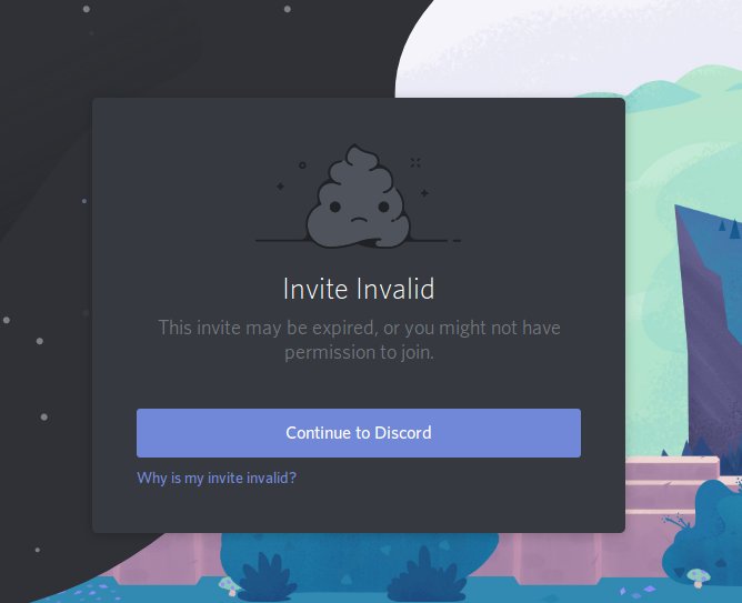 discord the instant invite is invalid or expired discord the instant invite is invalid or expired