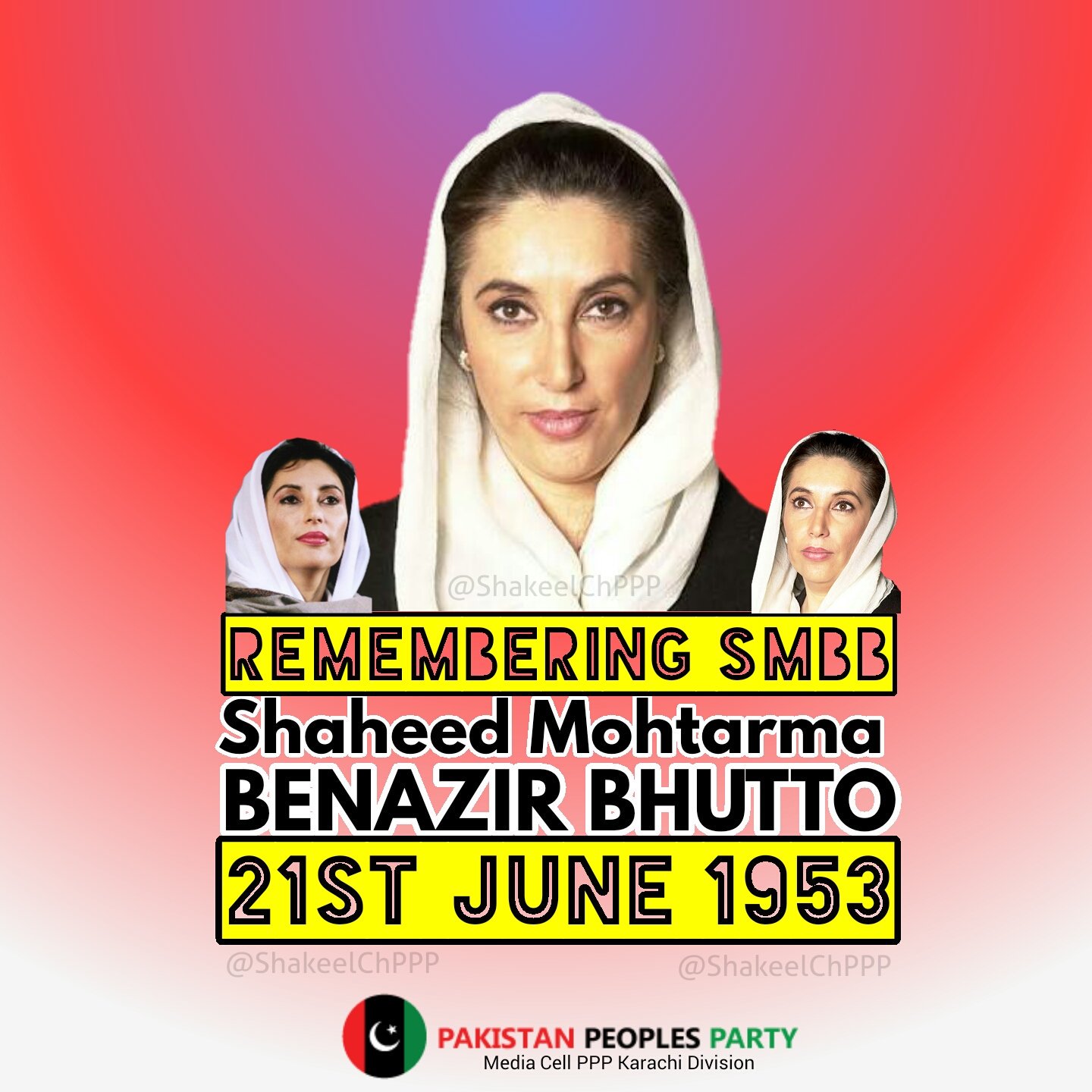 Happy Birthday Daughter of the east ..
Shaheed Mohtarma Benazir Bhutto  