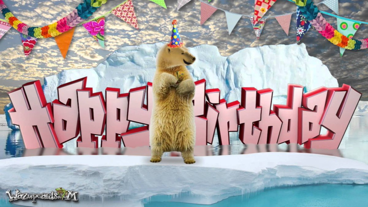 Открытка с днем рождения с медведем. С днем рождения медведь. Белый медведь поздравляет с днем рождения. Поздравление белого медведя с днем рождения. Медведь поздравляет с днем рождения.