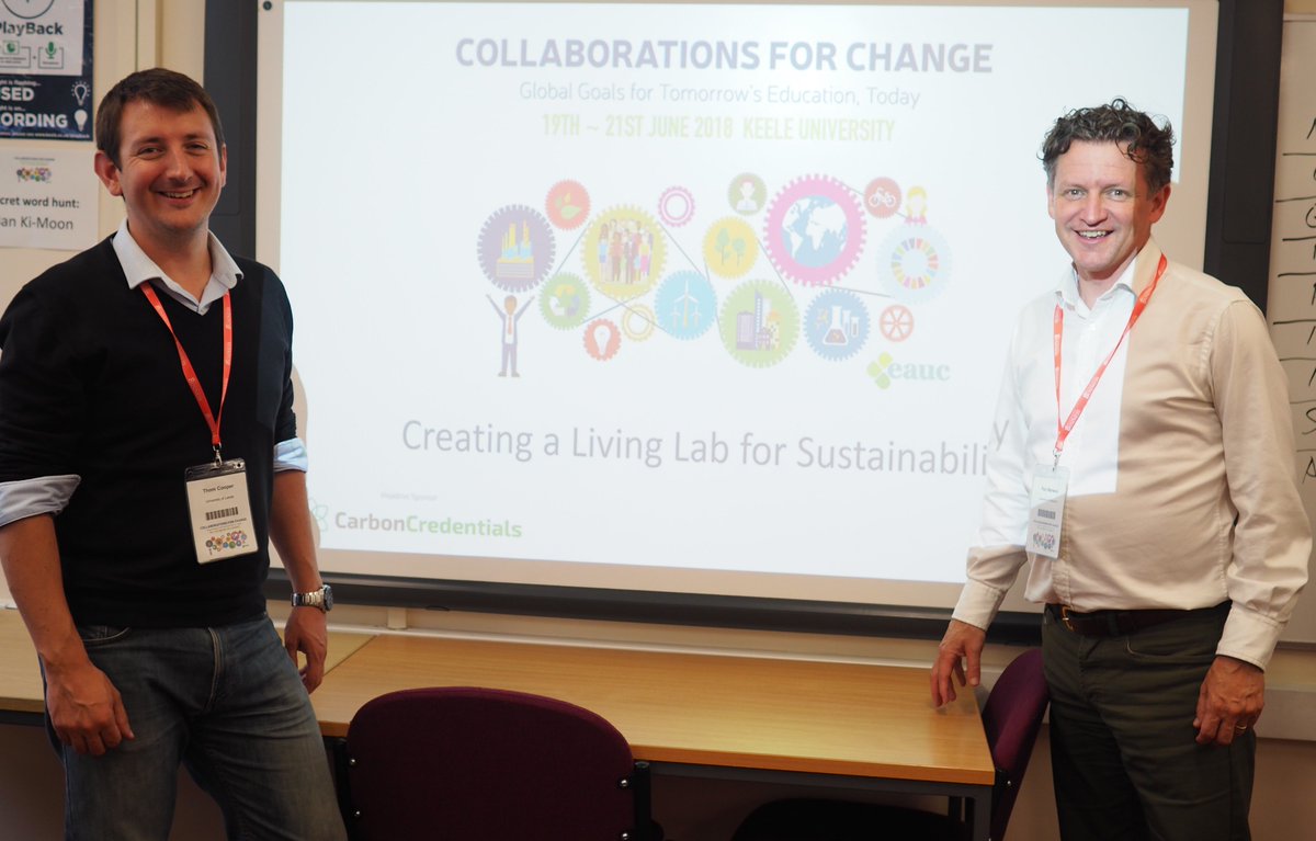 PlymouthCSF's tweet photo. Innovative 'living lab'  sustainability education work at UoP presented at EAUC Collaborations for Change Conference, featuring practice of Helen Bowstead on UN SDGs with our International students. https://t.co/qsXkXGwM2X