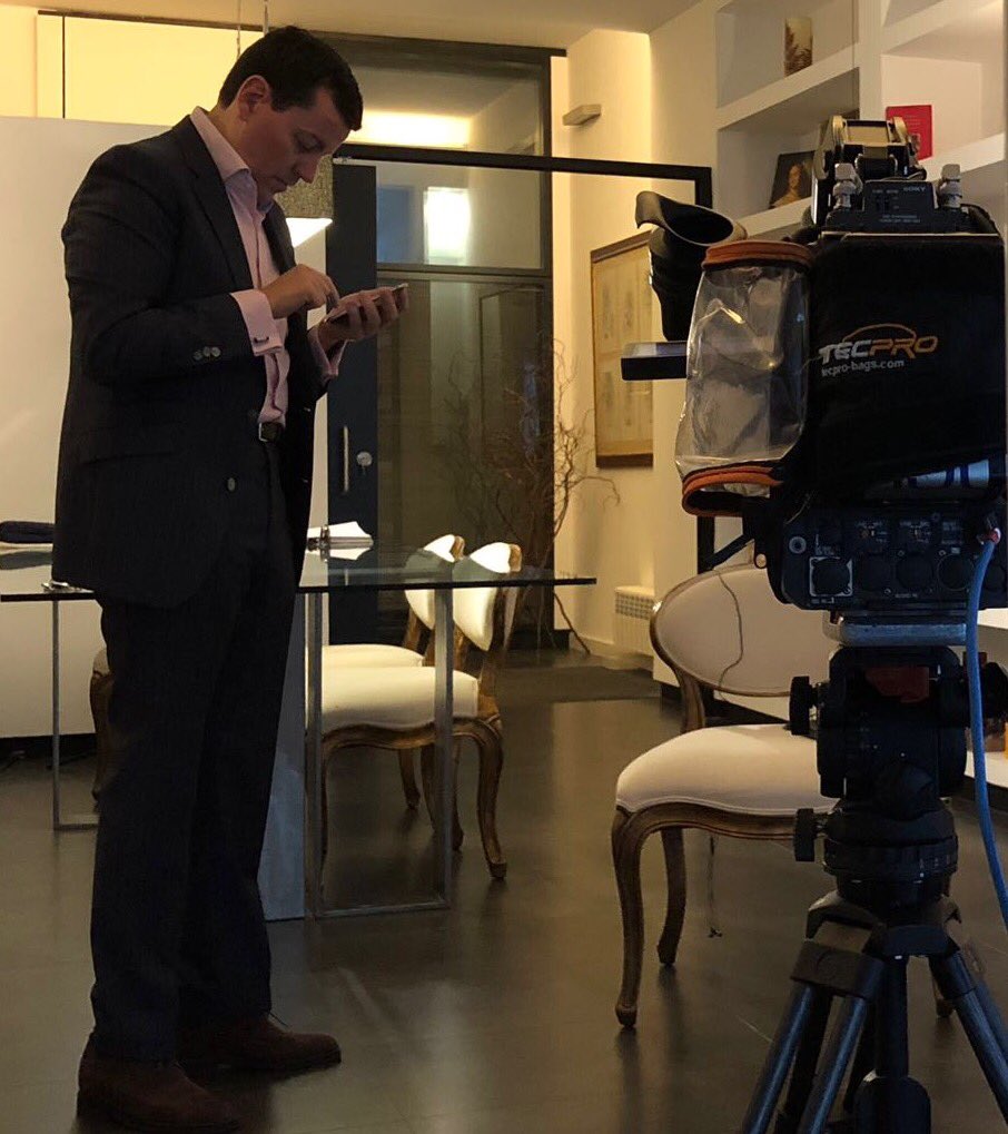 Preparando la entrevista de los desayunos de TVE, con @SergioMartinTVE