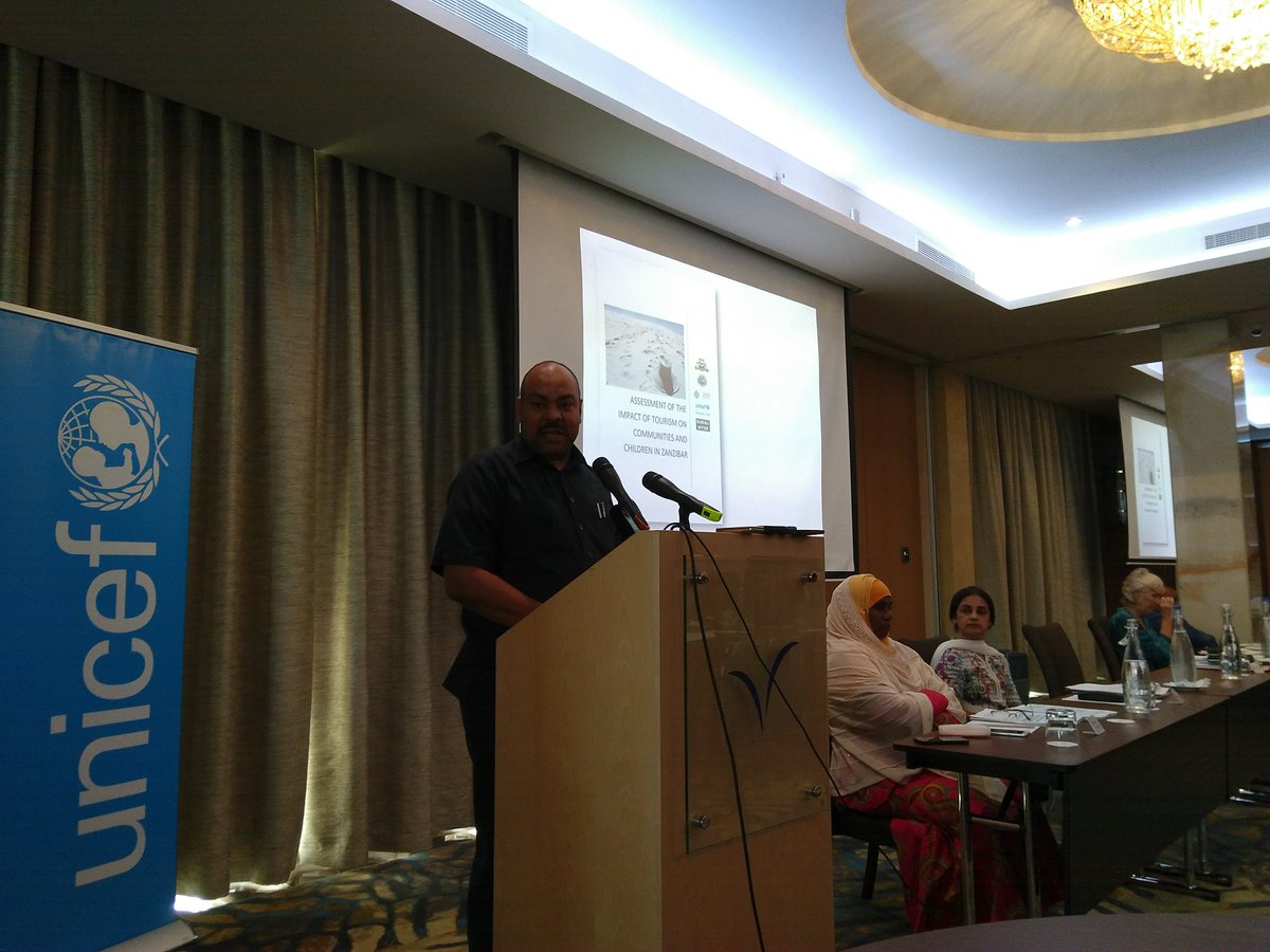 In his opening remarks, the Minister of Information, Tourism and Heritage urges tourism stakeholders to Communicate more, be Cooperative and be Commited to further increase positive impact and work on the negative impact of the tourism industry in Zanzibar <a href="/UNICEFTanzania/">UNICEF Tanzania</a>