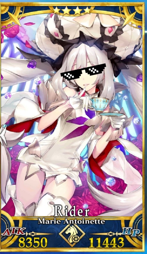 An_Awesome_Dude's tweet photo. The Onigashima event was such a blast.  Although she didnt get any bonus,  Marie was such a boss.  Ushi obv carried my team. Cu and Mash to help clutch #DankPlays #FateGO https://t.co/kFWF301K5y