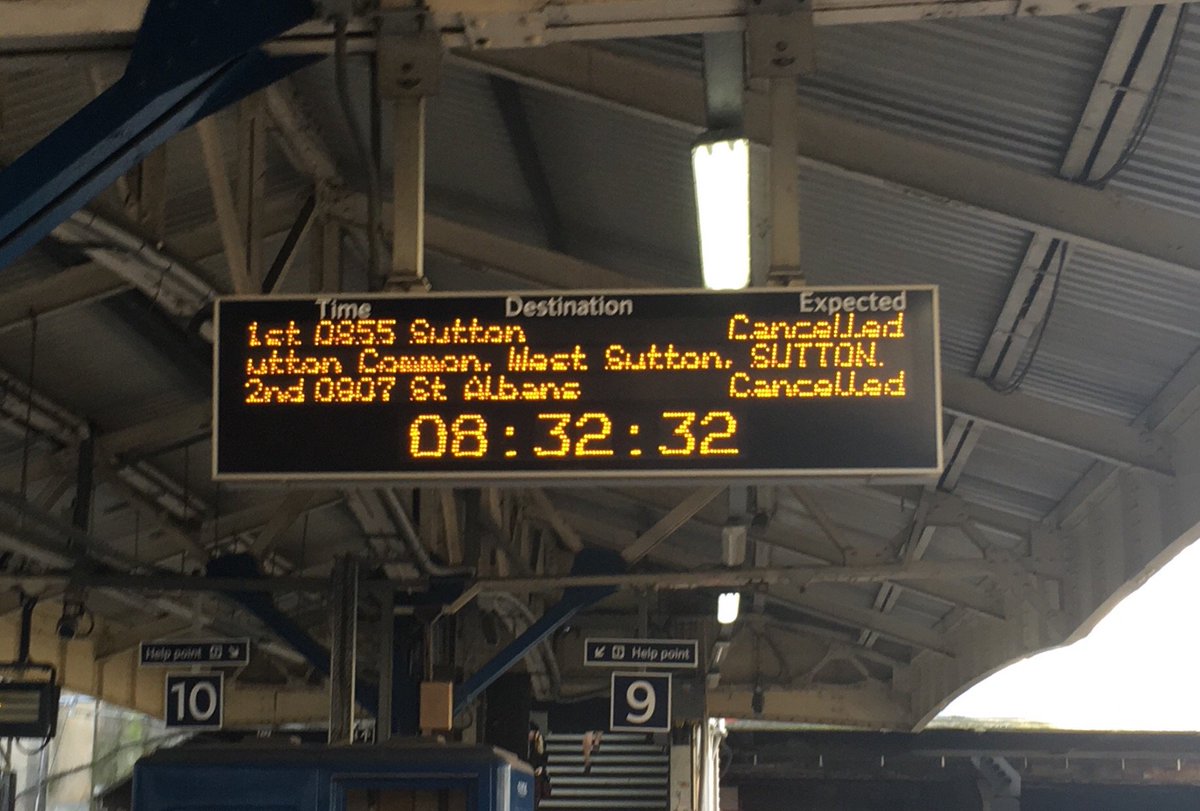 jwmurphy's tweet photo. Actual cowboys. Not even one train an hour on @TLRailUK #suttonloop https://t.co/cv9QMmekp7