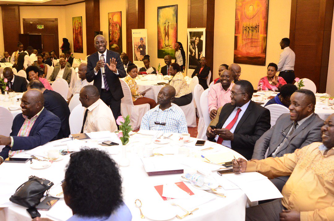 Jude_Mugabi's tweet photo. @LigomarcAdvtes Managing partner Kabiito Karamagi responding to one of the questions during the Q&A session at the #2018BudgetAnalysis https://t.co/zeVpgfLesQ