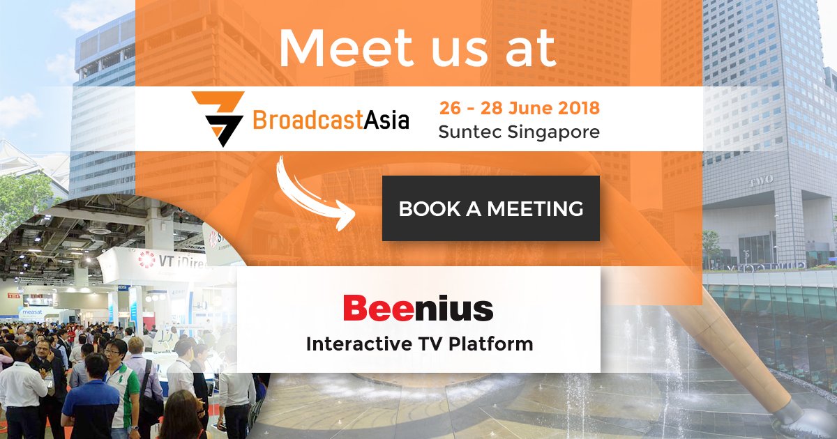 BeeniusTV's tweet photo. Looking forward to @ConnecTechAsia next week! Will you be there also? Book a meeting ahead with our VP Sales, Stefan Niesen, @BroadcastAsia ➡️https://t.co/UDBna02mRh #IPTV #OTT #TVPlatform #personalization #TVOperators #BroadcastAsia https://t.co/pSIzFB15r4