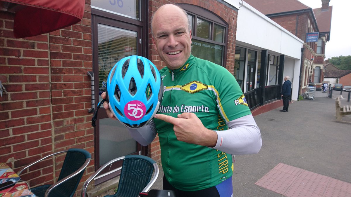 BFChorus's tweet photo. Sponsor Tenor Alistair on his epic 760 mile BFC bike ride: https://t.co/zj2RKrNSbYโฆ and more details: https://t.co/BbxVPWE36X A perimeter circuit of the venues Brighton Festival Chorus has performed in in the UK over the last 50 yrs. This is just the first leg! #BFC50 https://t.co/Ab8z8e2cis