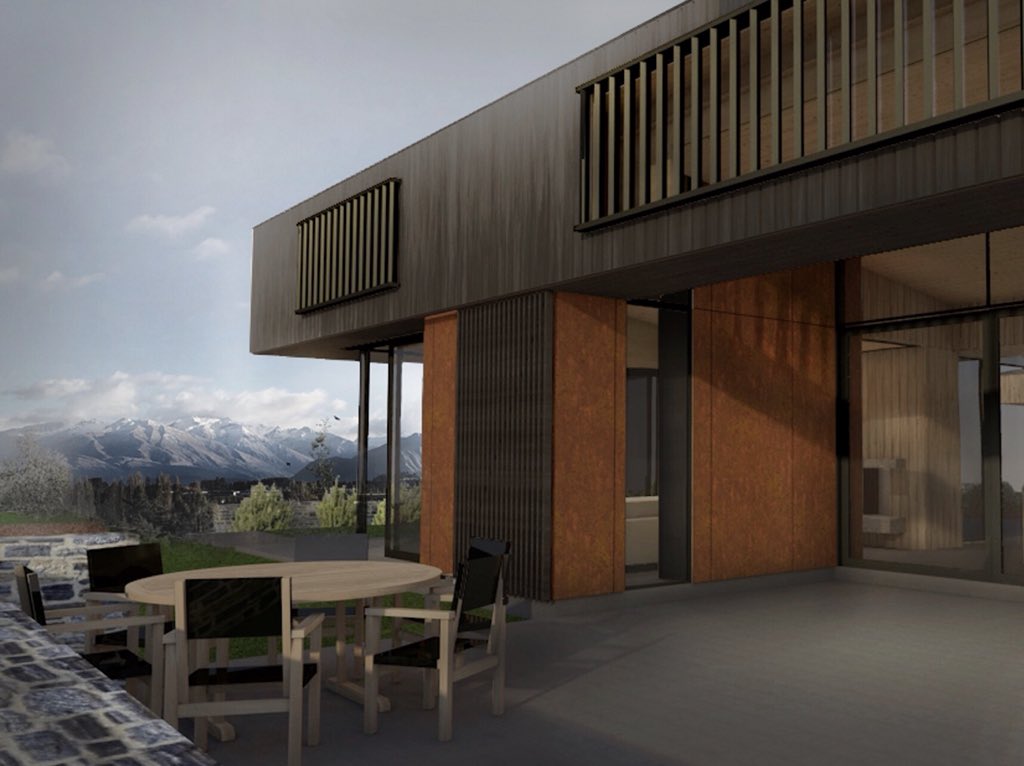 barrycondon's tweet photo. Off the drawing board and in for planning approval, a new #condonscott residential project on the outskirts of #Wanaka, NZ
#architecture #onthedrawingboard #nzarchitecture #timber #steel #mountains #lakewanaka #design #home @NZIArchitects #design #homes #3drendering https://t.co/BGDNmKuBnH