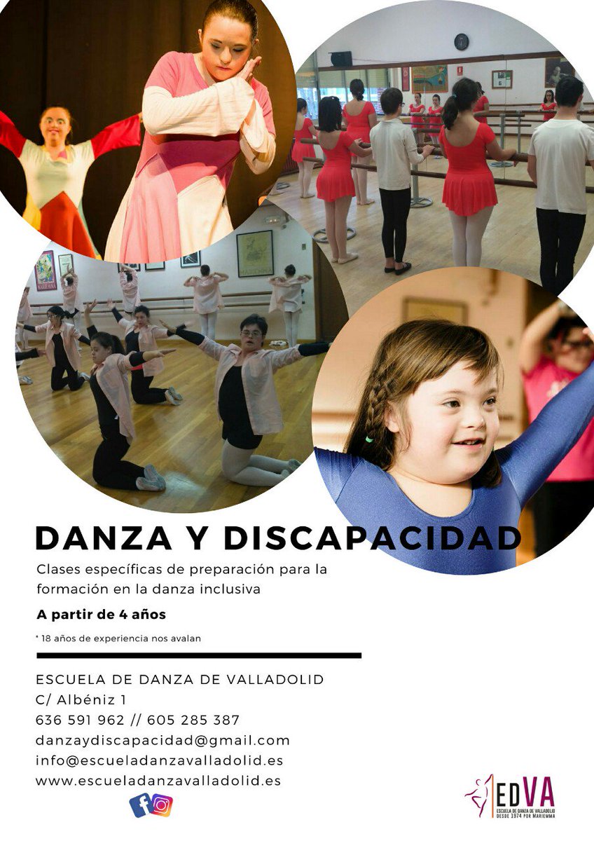 CompaniaDyD's tweet photo. Danza y discapacidad en la #EscueladeDanzadeValladolid, porque sólo nos importa disfrutar a través de la danza
#danza #discapacidad #diversidad #inclusion #luchandoporlainclusion #18añosdeexperiencia #bailandojuntos #bailarmola #juntosmejor https://t.co/8xNag4tSIQ