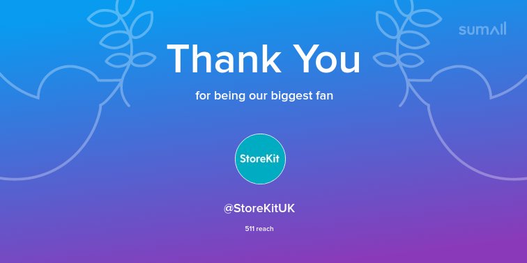 Our biggest fans this week: <a href="/StoreKitUK/">storekit</a>. Thank you! via sumall.com/thankyou?utm_s…