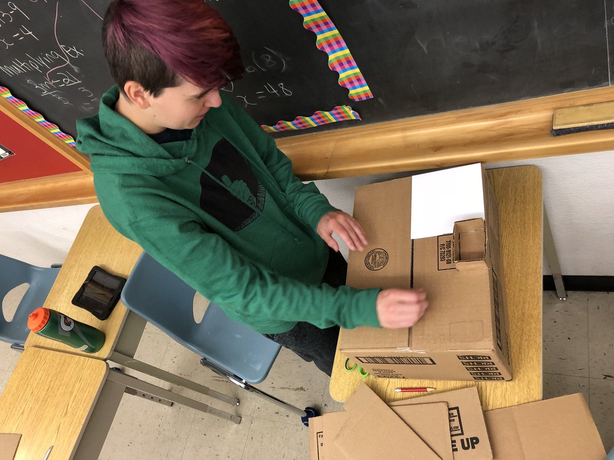 lori_hogan's tweet photo. Designing with empathy for our fellow classmates to create the ideal work space #epicmaking #TLPmakers #hotgluestation https://t.co/bekjlbOgMa