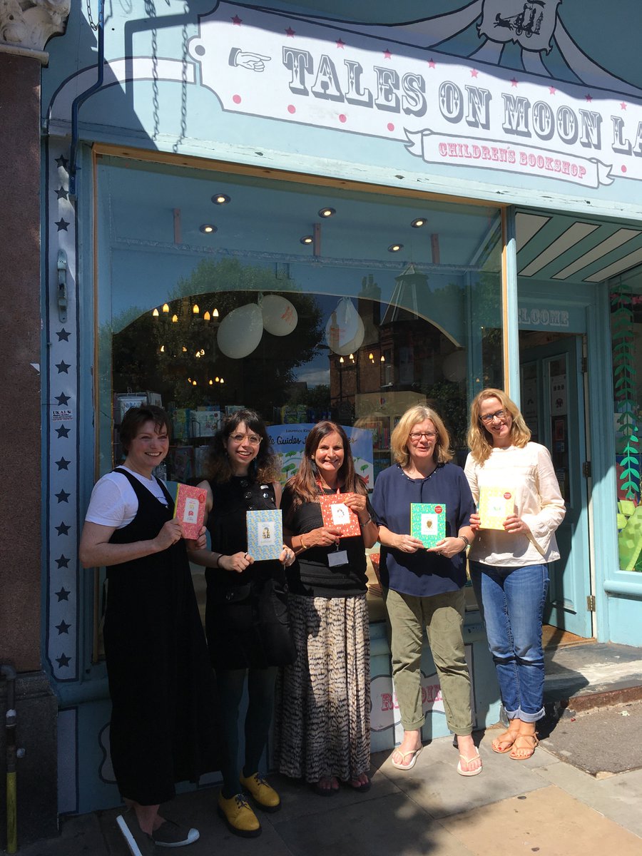 #bookshopheroes of @talesonmoonlane hanging out with #LittleGuidesToGreatLives author @isabelwriting and illustrator @mariannamadriz on Monday #IBW2018 @booksaremybag @IndieBound_UK