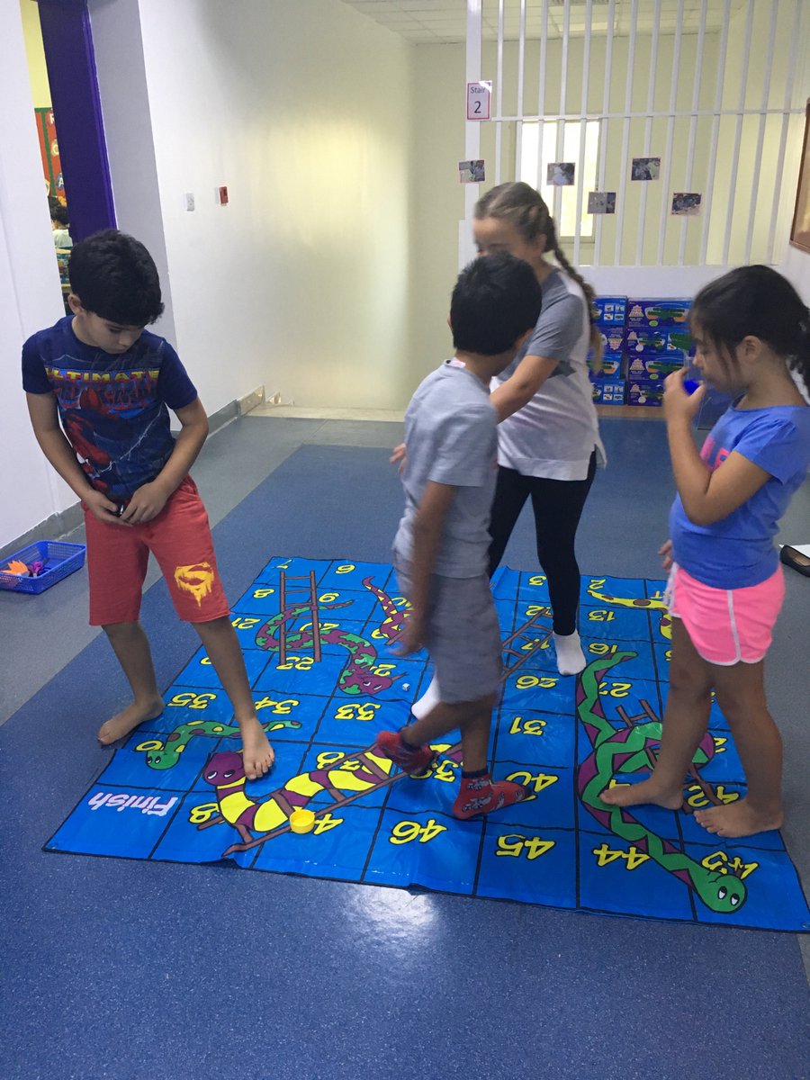 Giant Snakes and Ladders in the corridor!! @SafaBritishSch