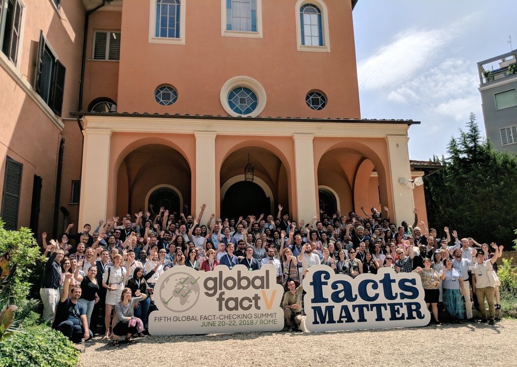 We’re delighted to be at the <a href="/factchecknet/">International Fact-Checking Network</a> Global Fact-Checking conference in #Rome this week delivering a workshop on fact-checking in divided societies. A really well run conference with amazing fellow fact-checkers  #GlobalFactV #FactsMatter