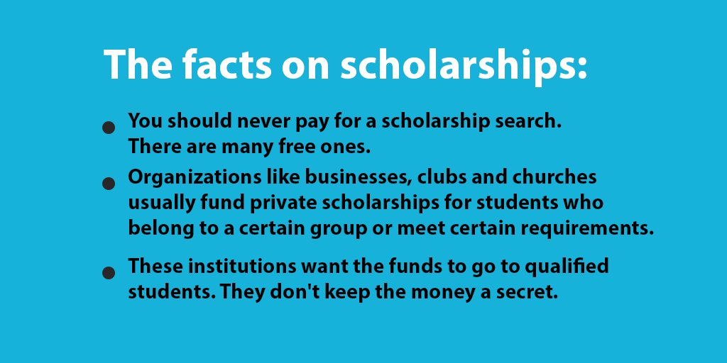 MyBigFuture's tweet photo. Could you be the target of a scholarship scam? Learn what to watch out for during your scholarship search and protect yourself: https://t.co/bUU70PjQV1 https://t.co/zAP6R88lnZ