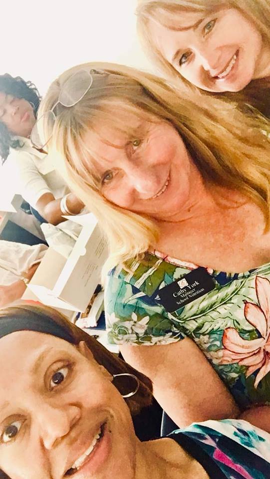 DCSSNutrition's tweet photo. At The Farm to School Education Symposium Rolling with my DouglasCounty SchoolNutrition family!! Our Farm to School Ambassador Cathy Nelson York is serving up knowledge! 
​Macon State Market, Macon GA🥦 https://t.co/zxkGlY9OcF